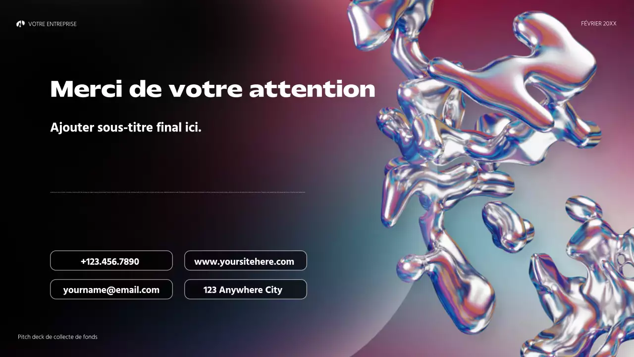 hologramme arc-en-ciel abstrait startup pitch