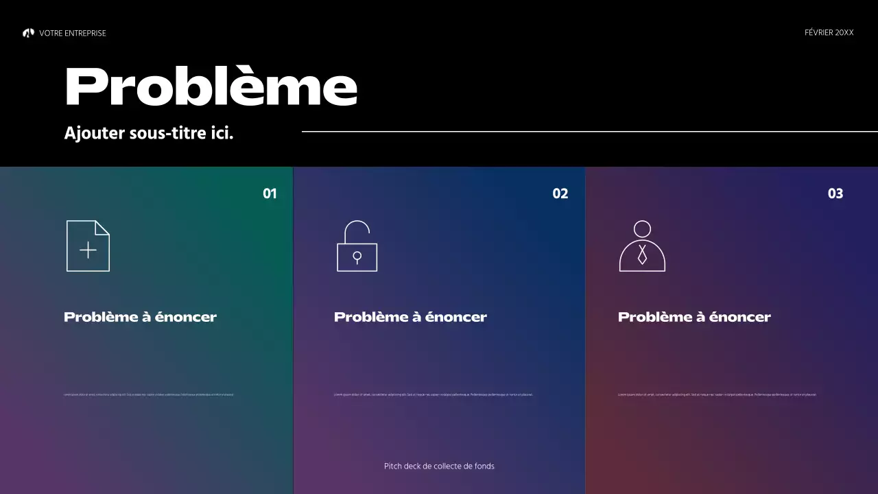 hologramme arc-en-ciel abstrait startup pitch