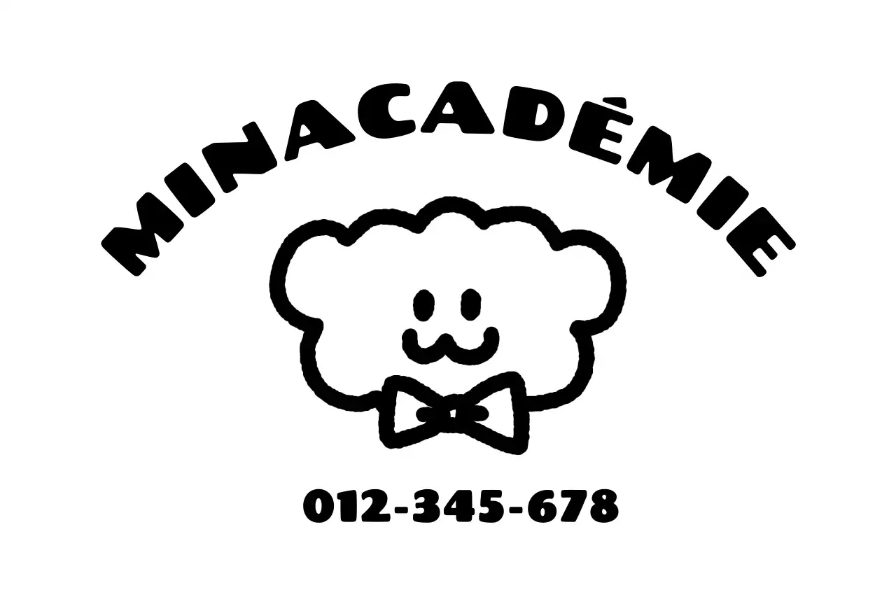 Libellé simple pour le logo d'un chien