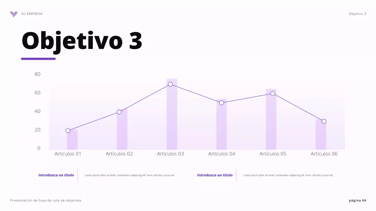 purple modern goals presentation