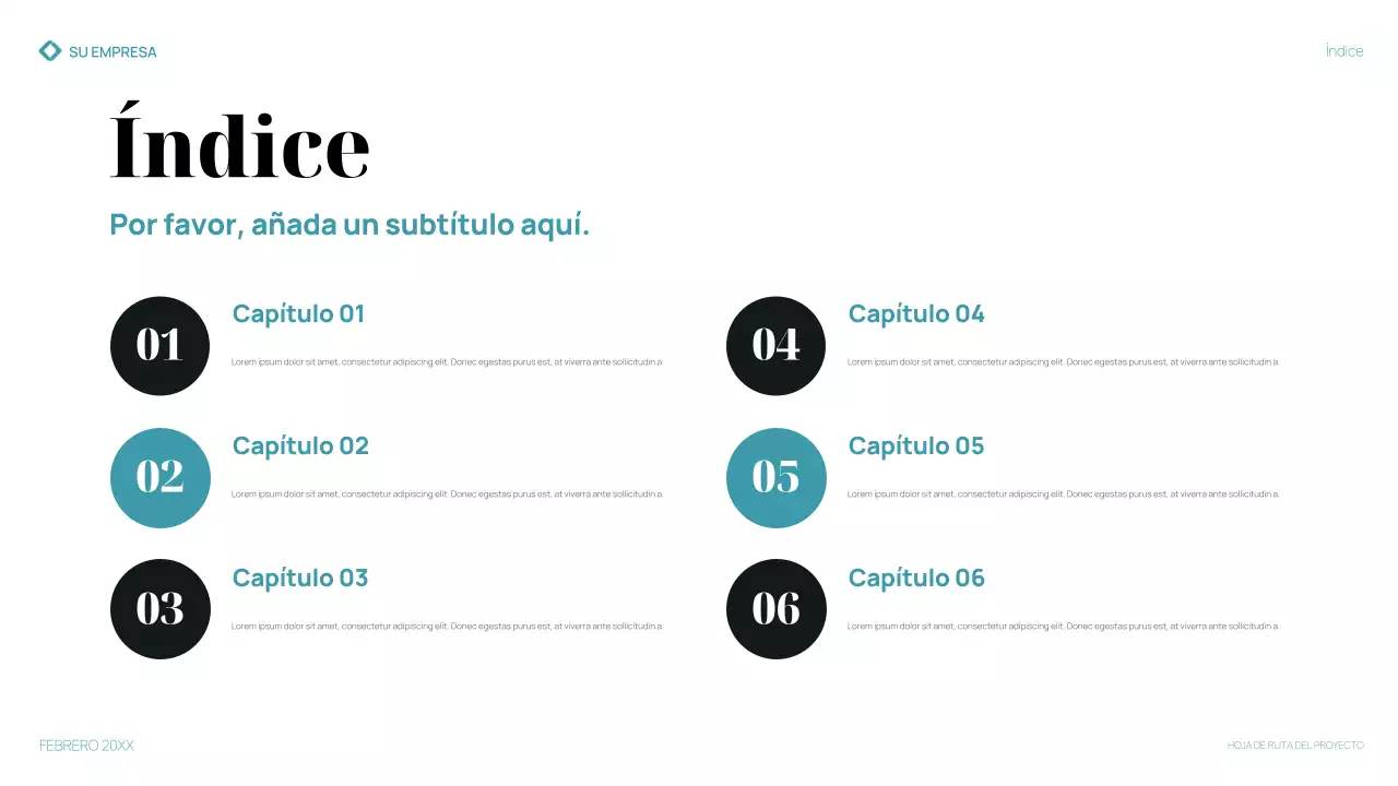 teal modern business plan presentation