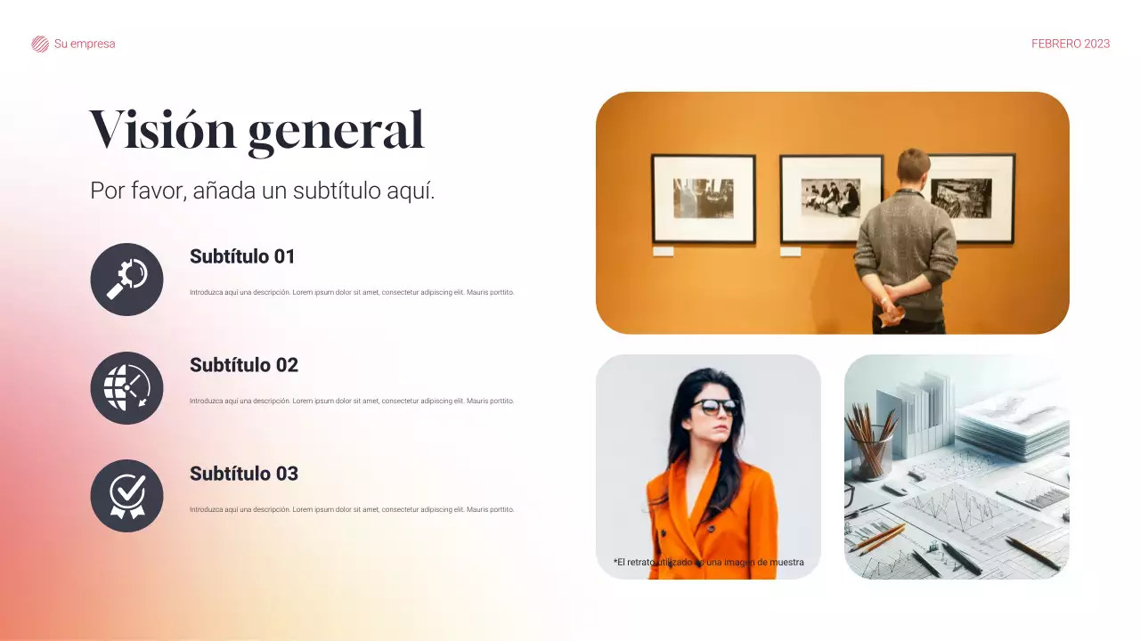 documento de plan de proyecto moderno y gris