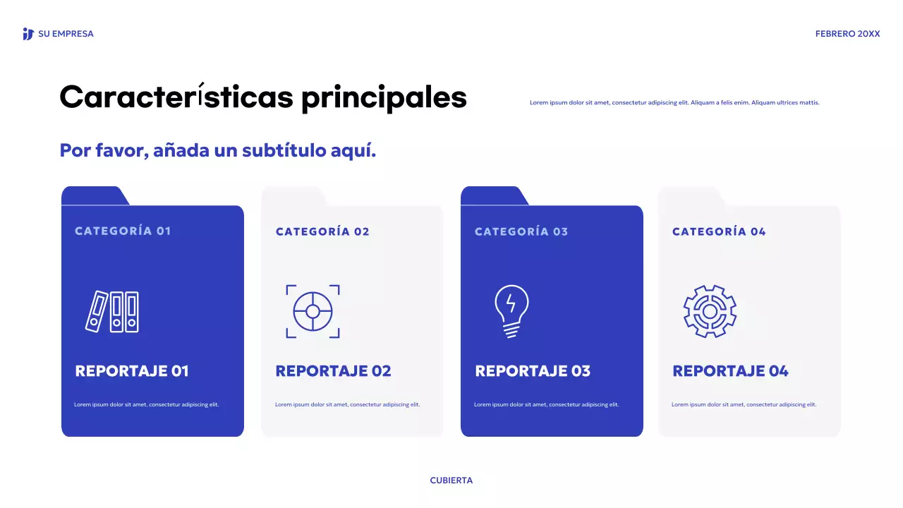 argumento de venta moderno azul