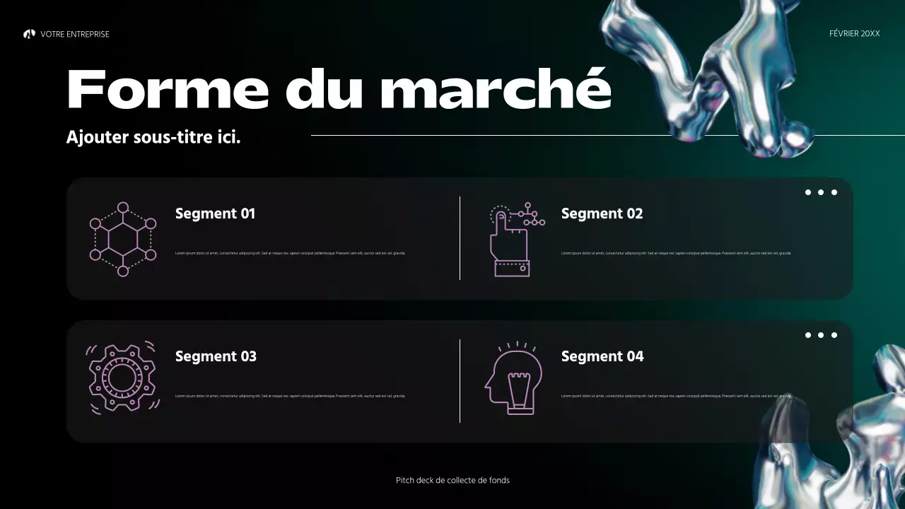 hologramme arc-en-ciel abstrait startup pitch