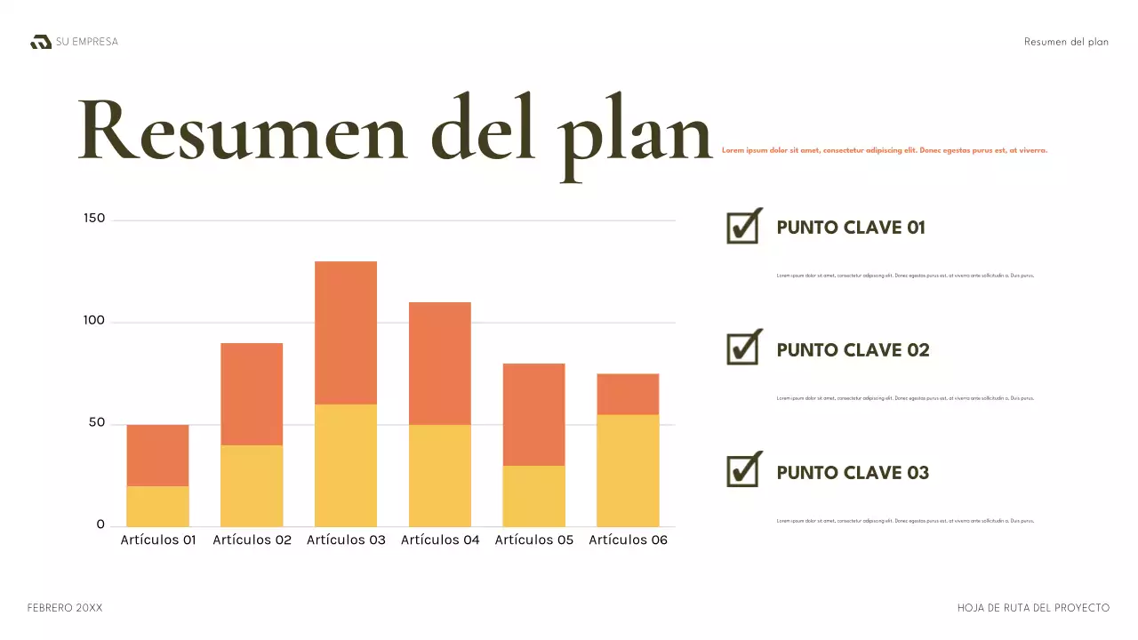 documento del plan del proyecto green modern