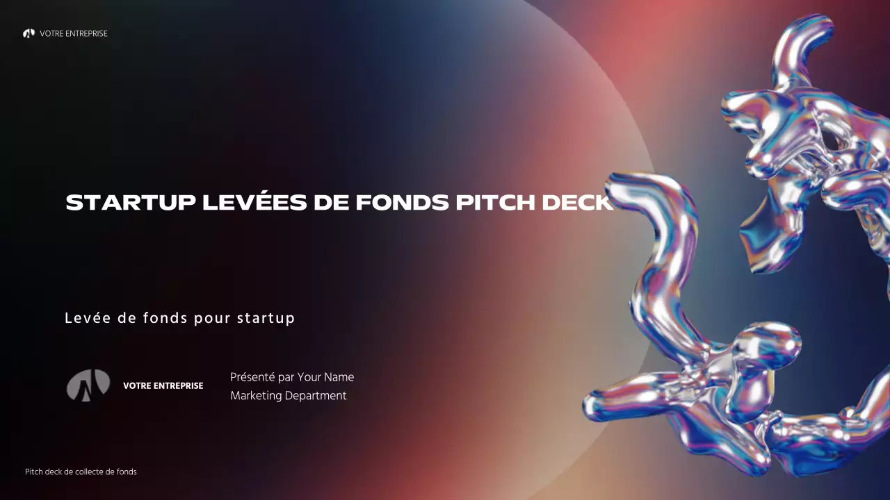 hologramme arc-en-ciel abstrait startup pitch