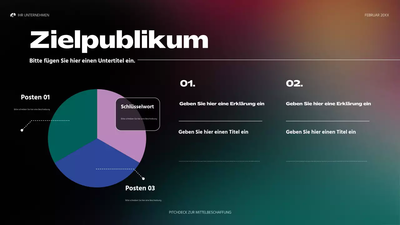 Regenbogen holographische abstrakte Startup Pitch