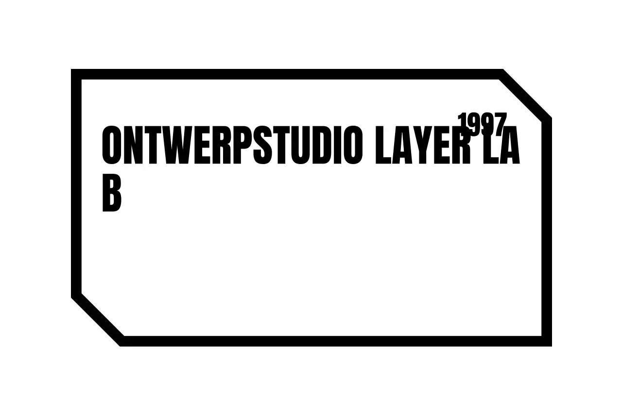 Zwart-wit eenvoudig ontwerplogo