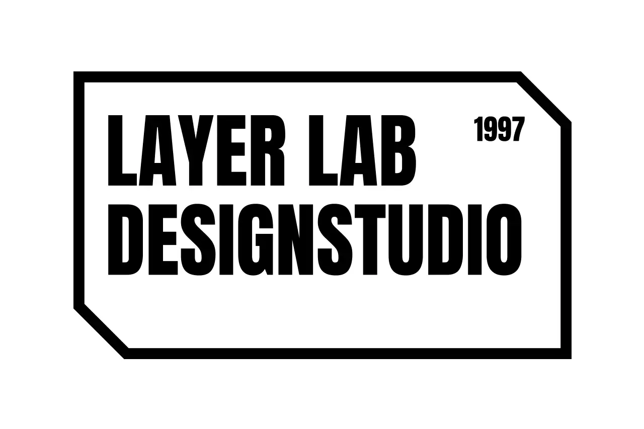 Schwarzes und weißes Logo mit einfachem Design