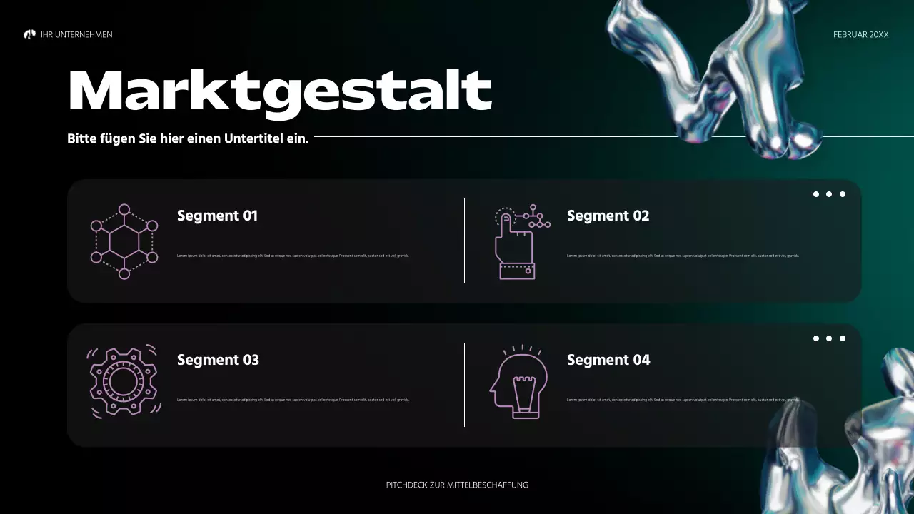 Regenbogen holographische abstrakte Startup Pitch