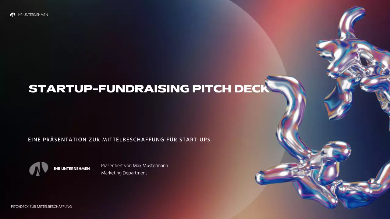 Regenbogen holographische abstrakte Startup Pitch