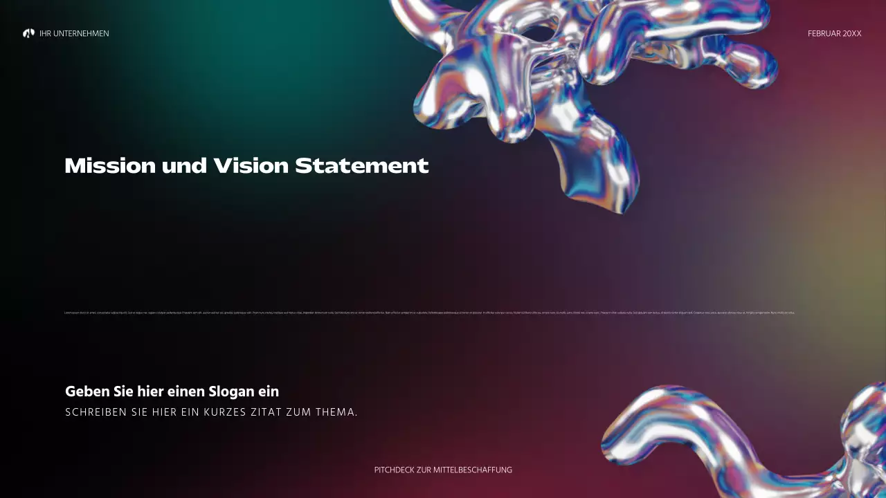 Regenbogen holographische abstrakte Startup Pitch