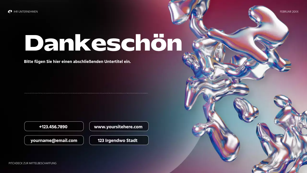 Regenbogen holographische abstrakte Startup Pitch