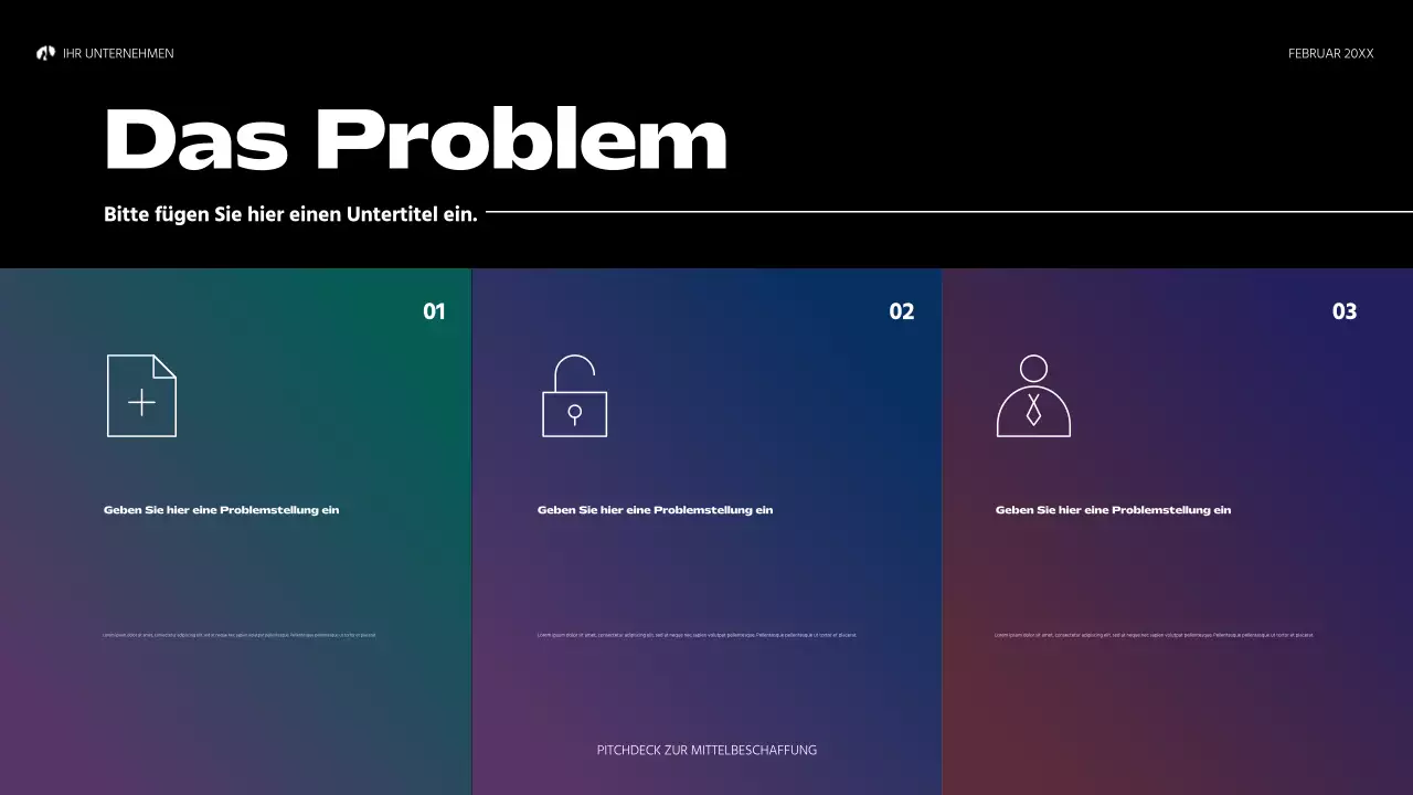 Regenbogen holographische abstrakte Startup Pitch