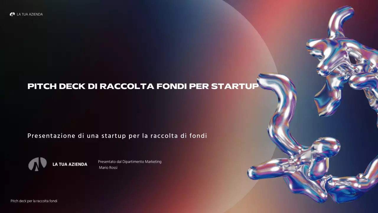 lancio di startup astratte olografiche arcobaleno