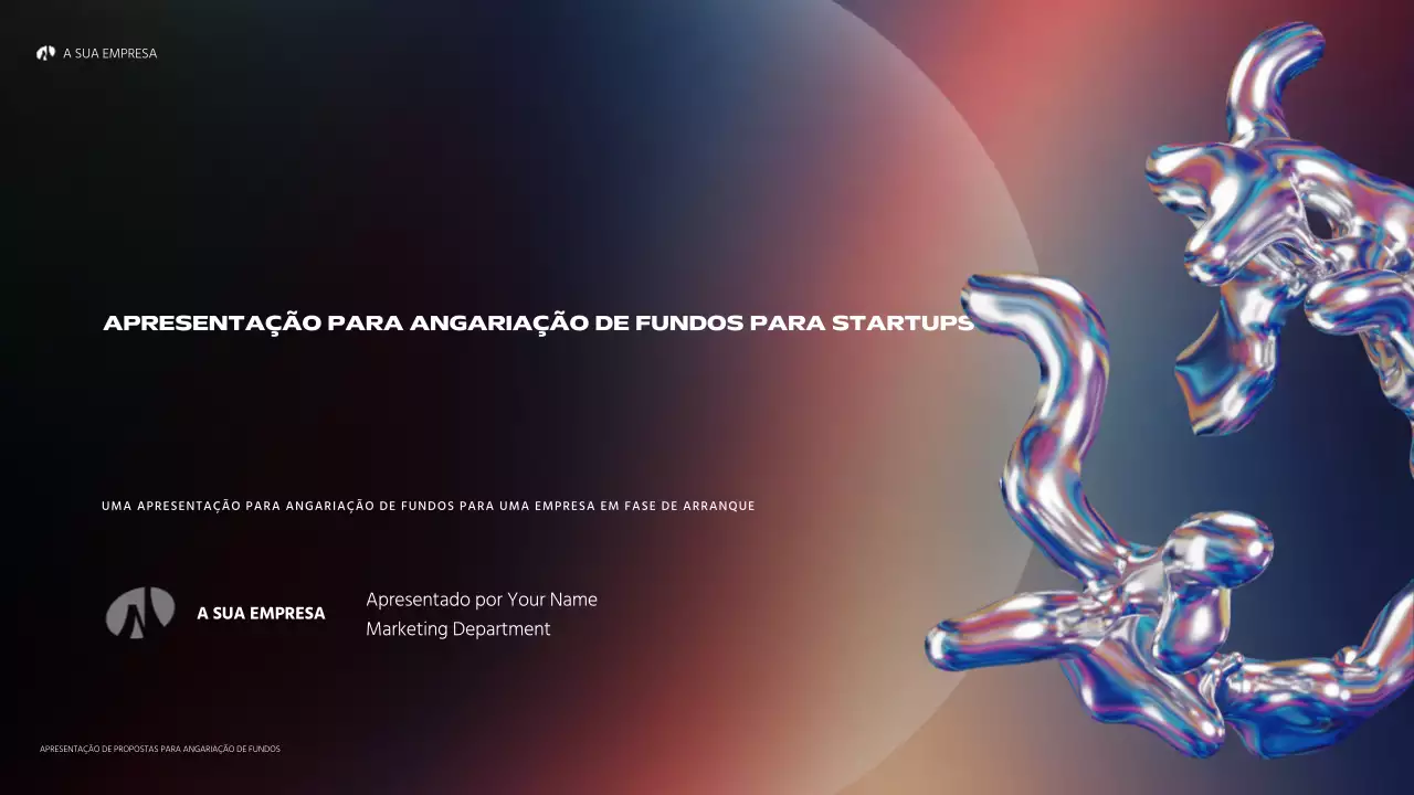 Arco-íris holográfico abstrato para uma startup