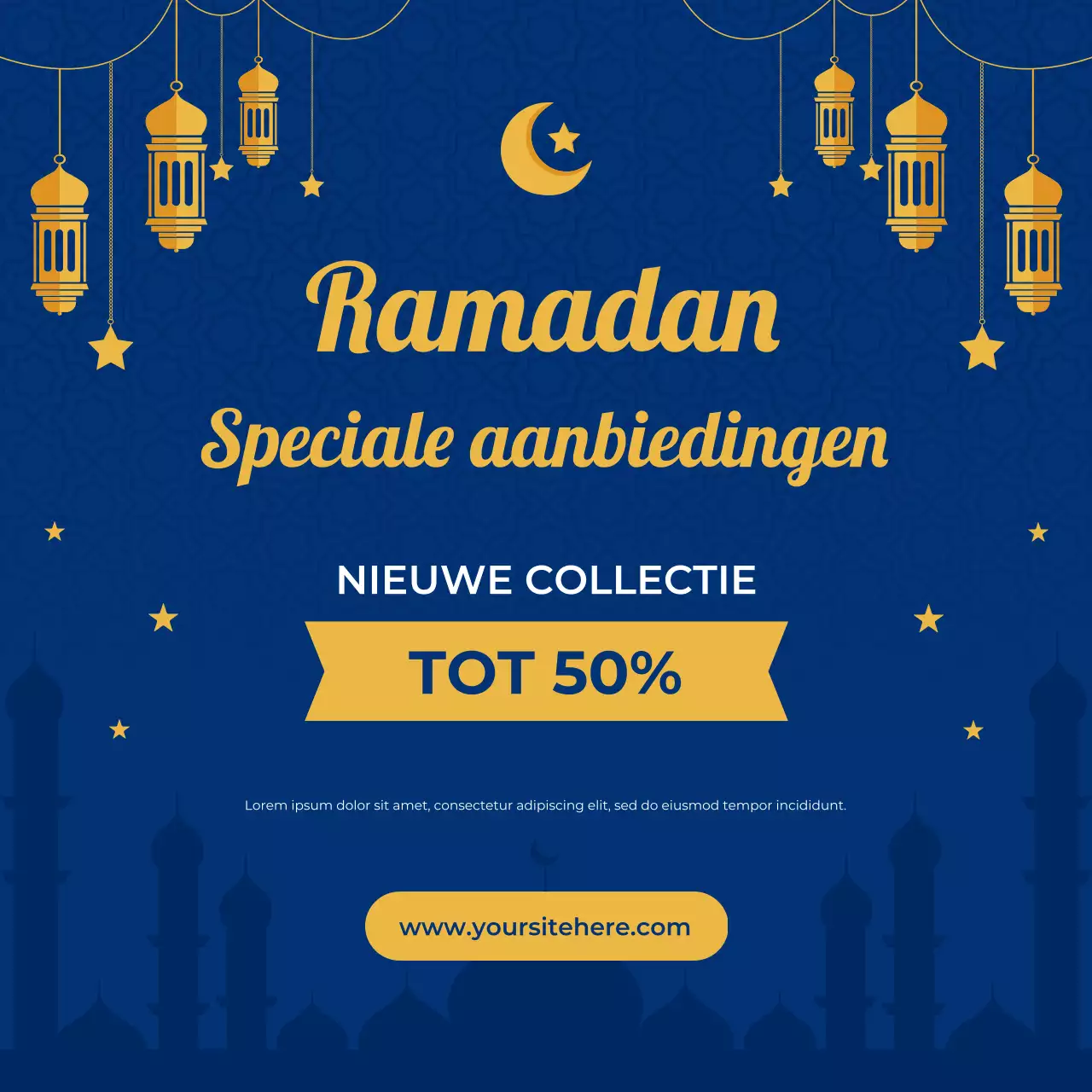 Ramadan Social Media Promotie Uitverkoop