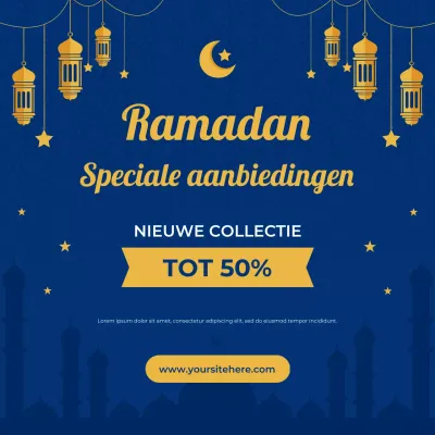 Ramadan Social Media Promotie Uitverkoop
