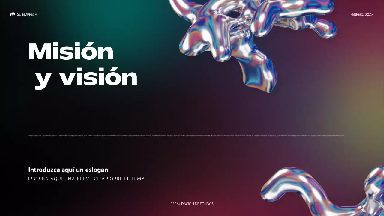 arco iris holográfico abstracto startup pitch