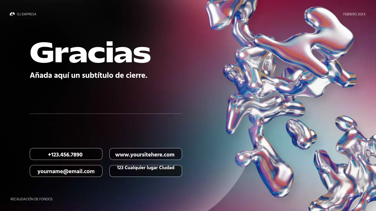 arco iris holográfico abstracto startup pitch