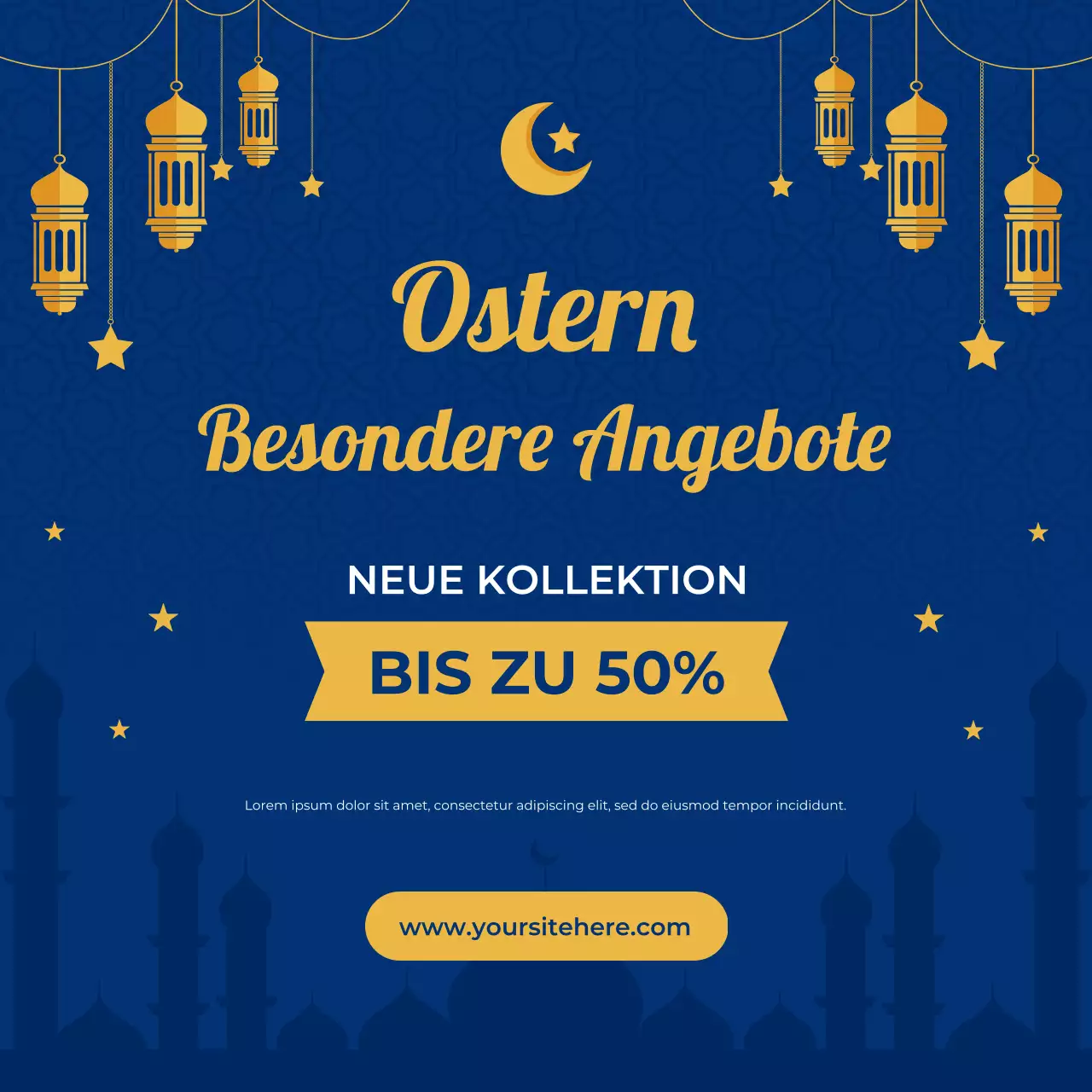 Ramadan Social Media Promotion Verkauf