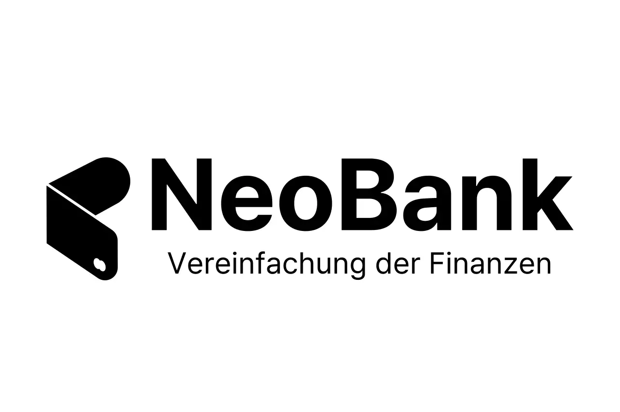 Schwarzes einfaches Finanzlogo