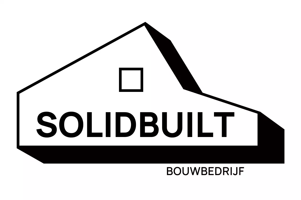Zwart standaard bouwlogo