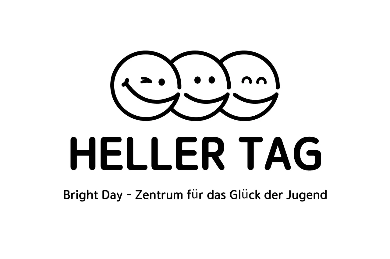 Förderung eines einfachen schwarzen Logos