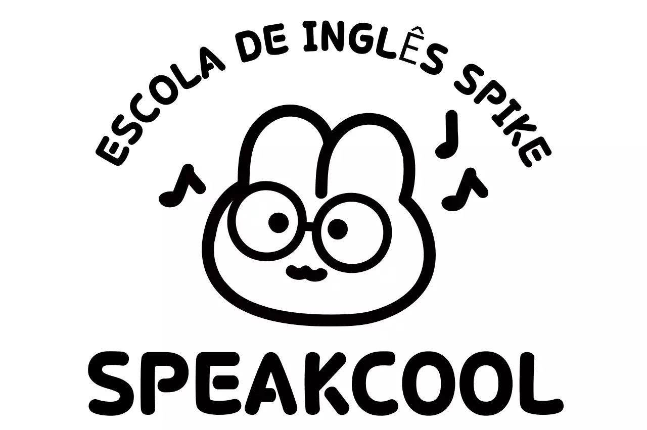 Logótipo educativo de coelhinho desenhado à mão