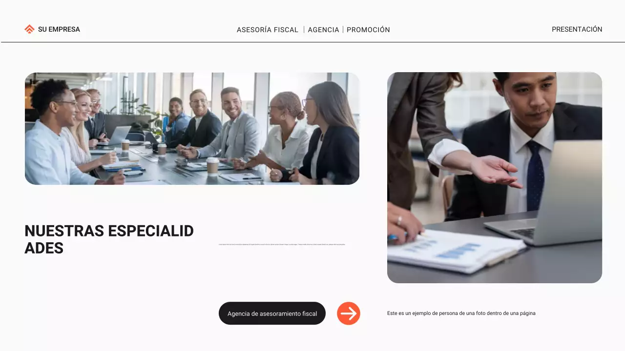 Black and Orange Modern Tax Consulting Agency Promoción