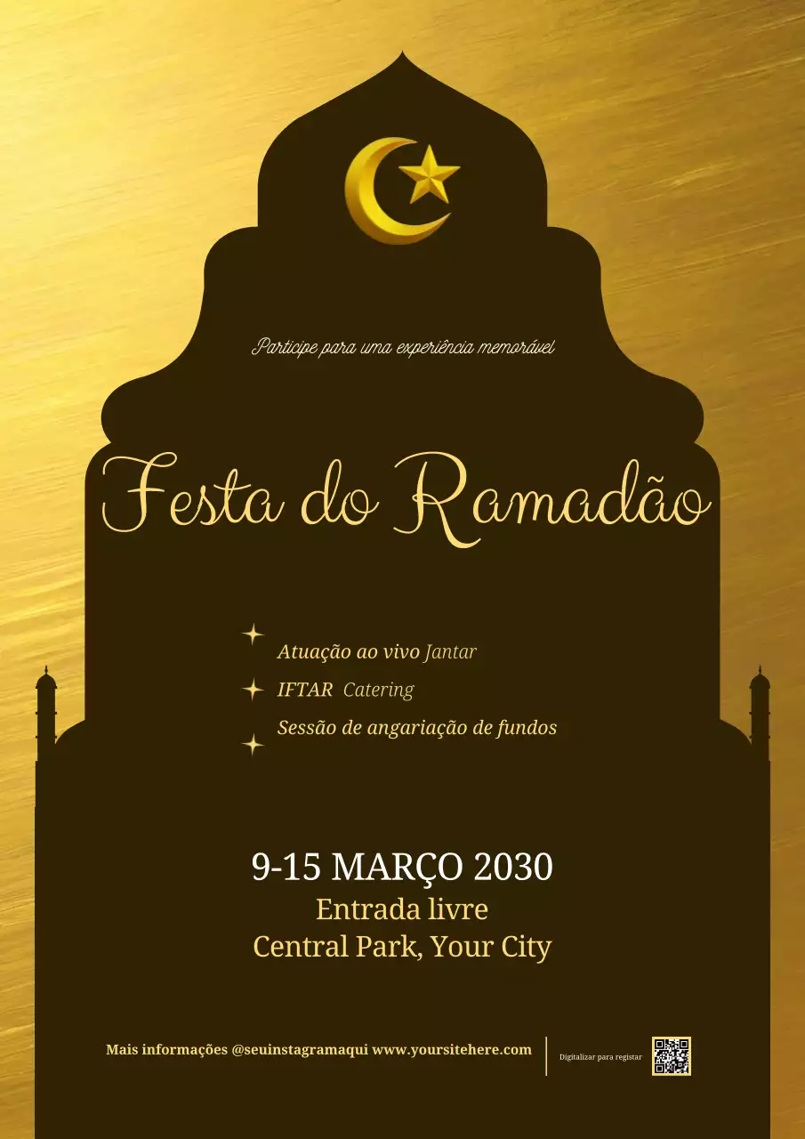 Promoção de eventos do Ramadão