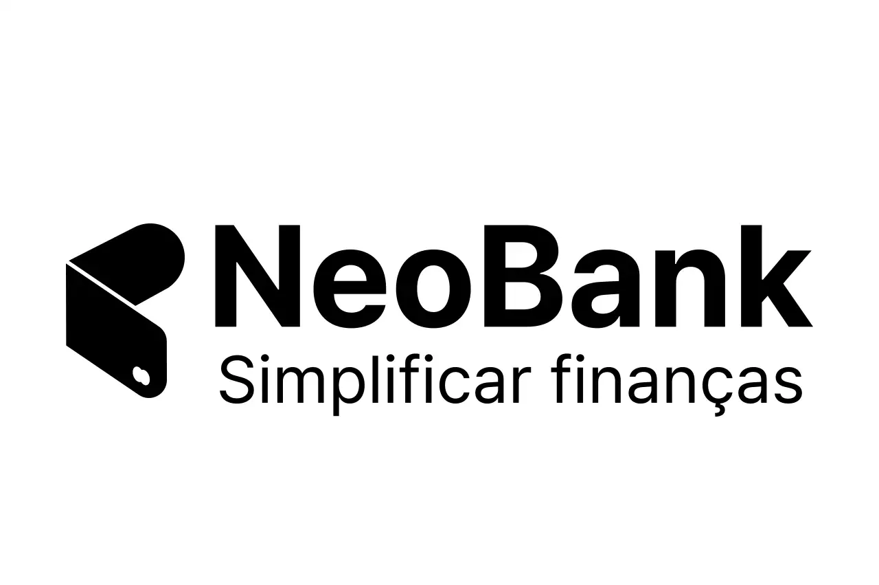 Logótipo financeiro simples preto