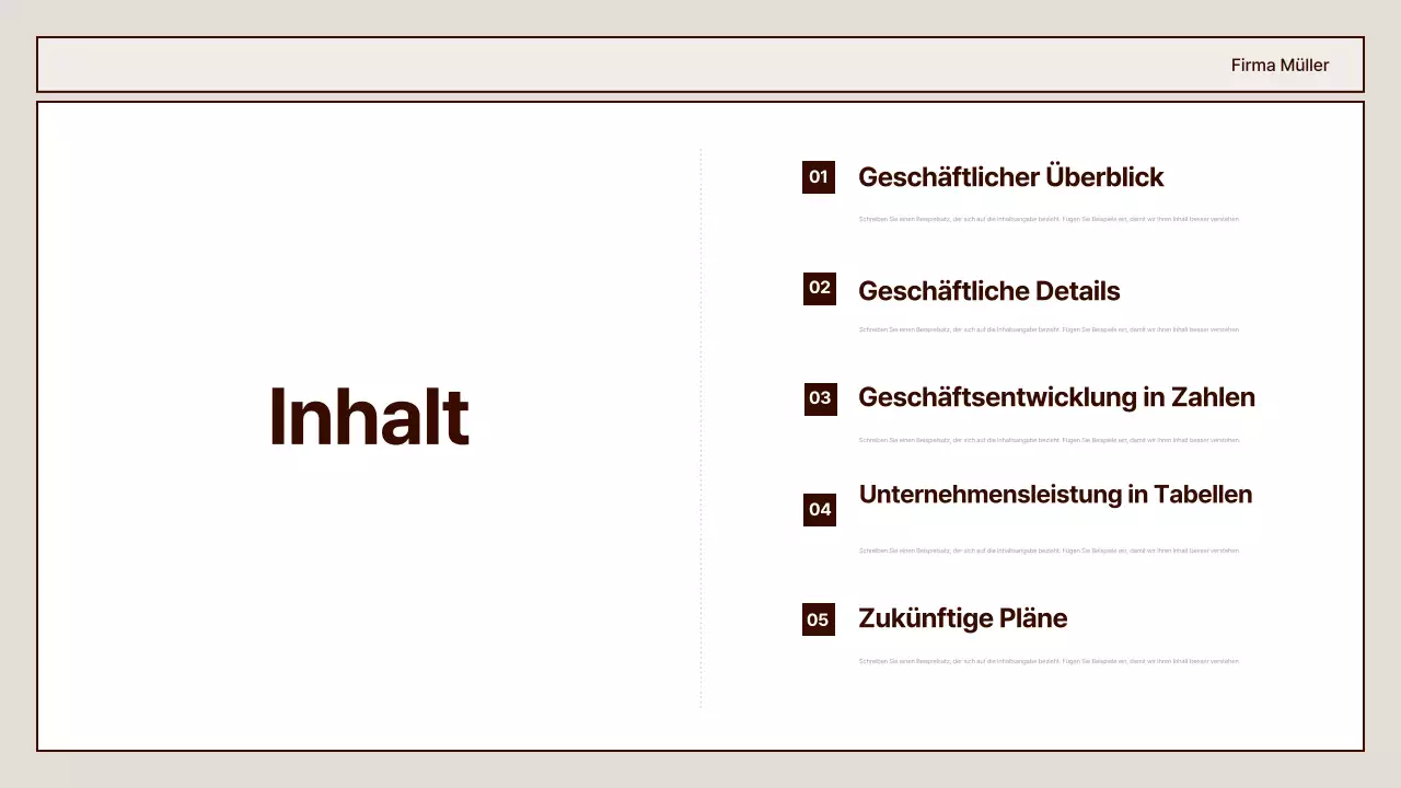 Beige clean report Beschreibung