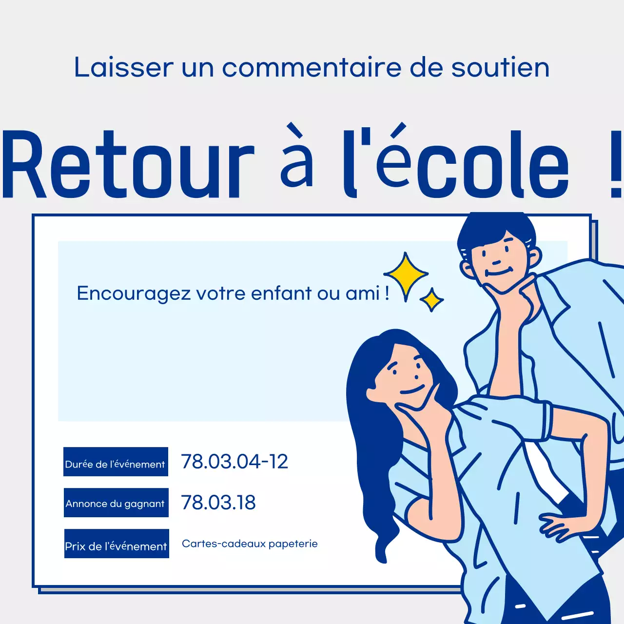 Événement "Blue Modern" pour la rentrée scolaire