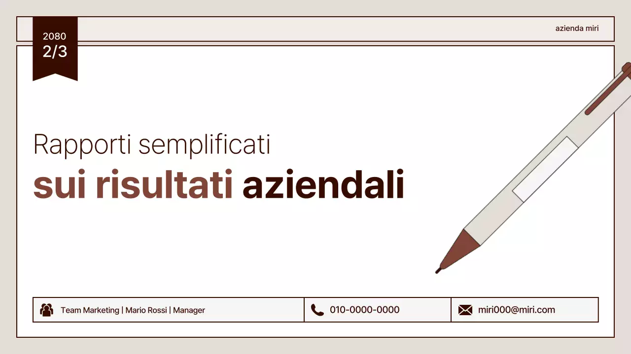 Descrizione del rapporto beige clean