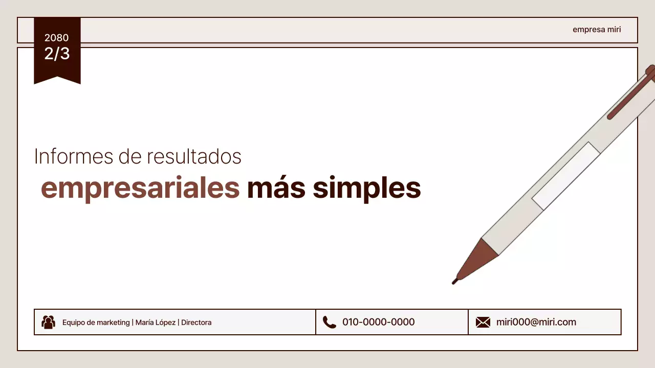 Descripción del informe Beige clean