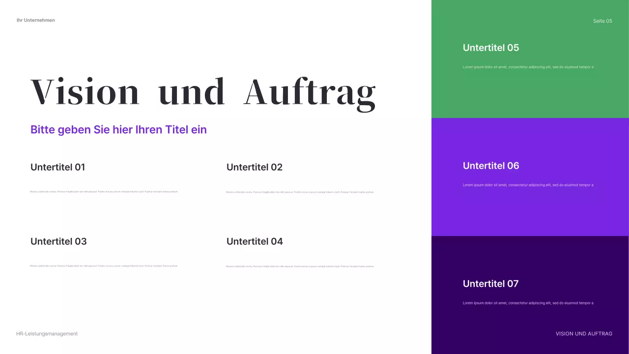 grüne moderne HR-Präsentation