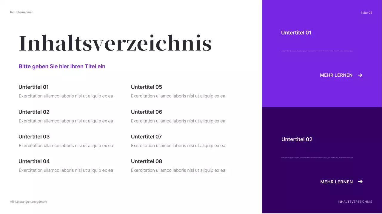 grüne moderne HR-Präsentation