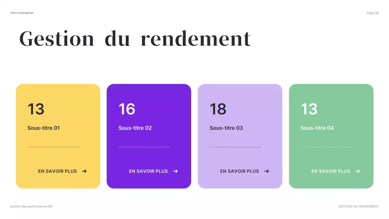 Présentation verte et moderne des RH