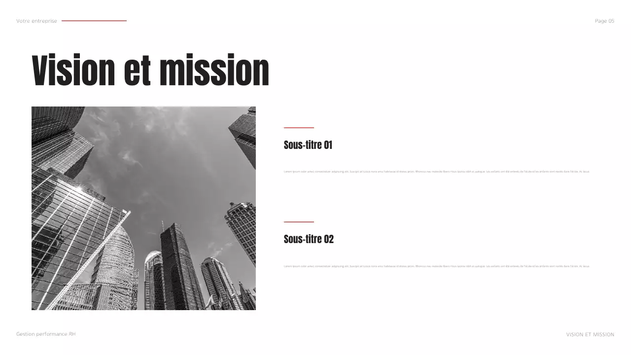 plan d'affaires moderne noir