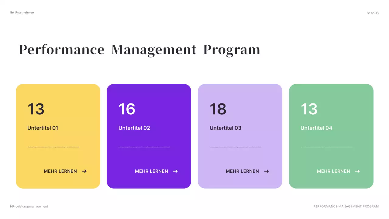 grüne moderne HR-Präsentation