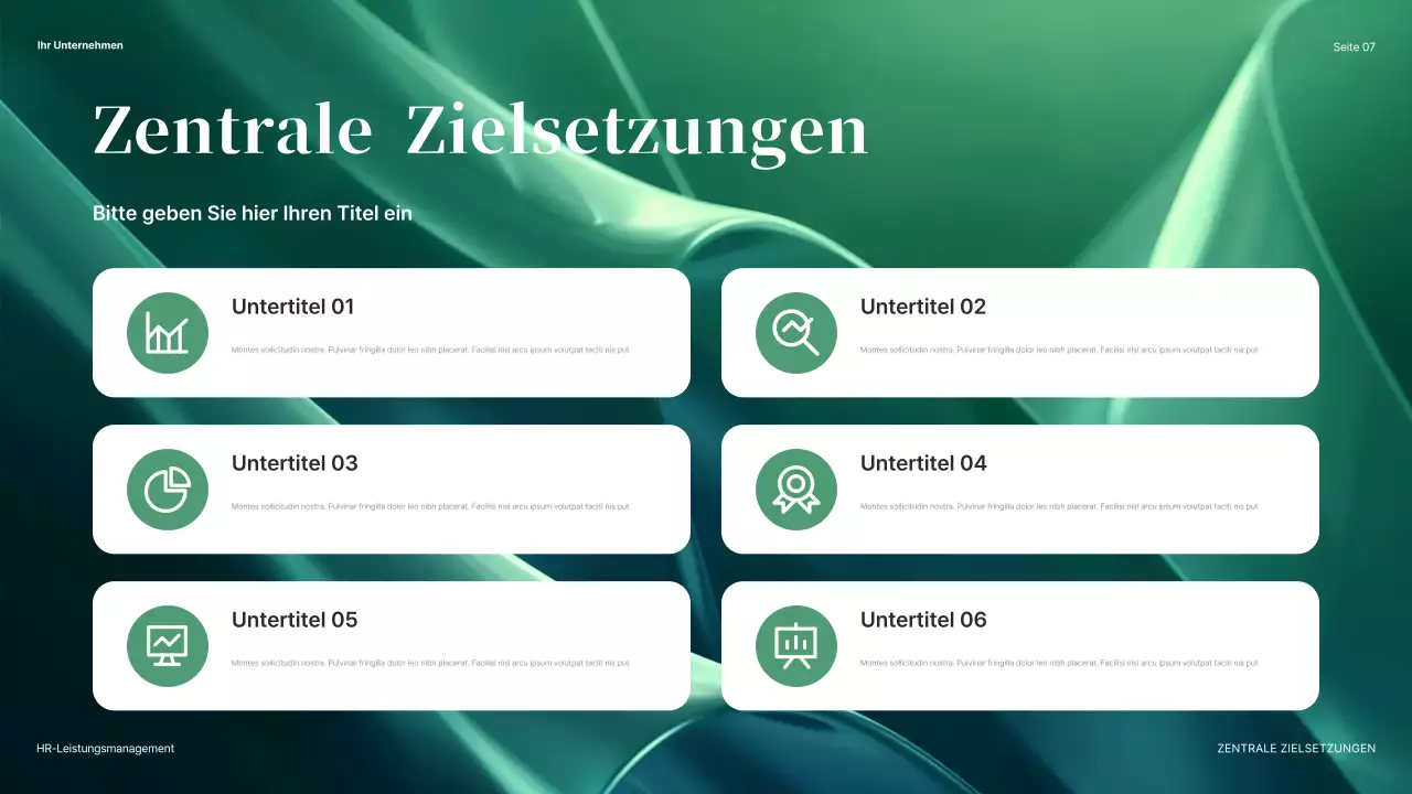 grüne moderne HR-Präsentation
