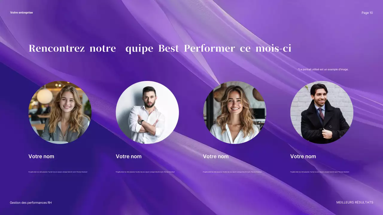 Présentation verte et moderne des RH