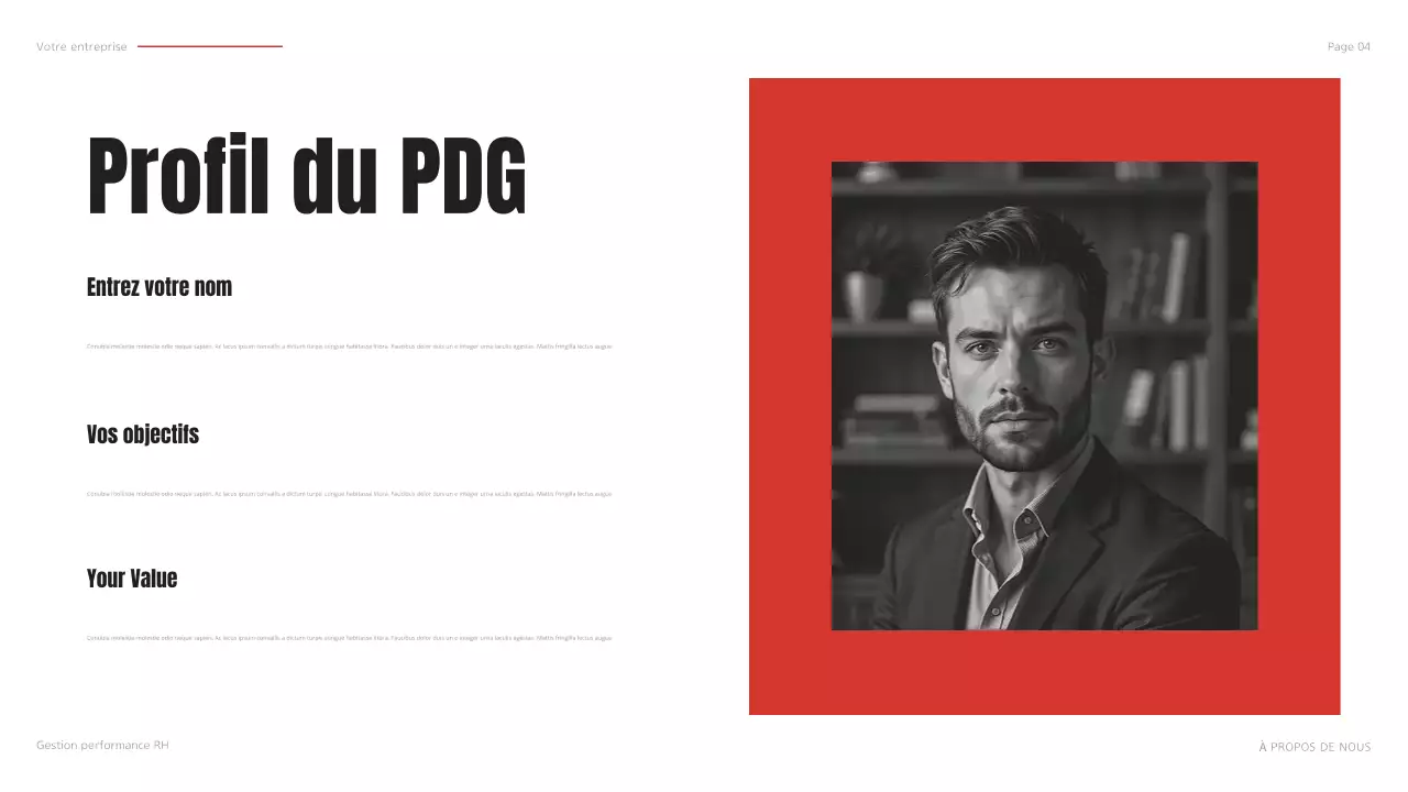 plan d'affaires moderne noir