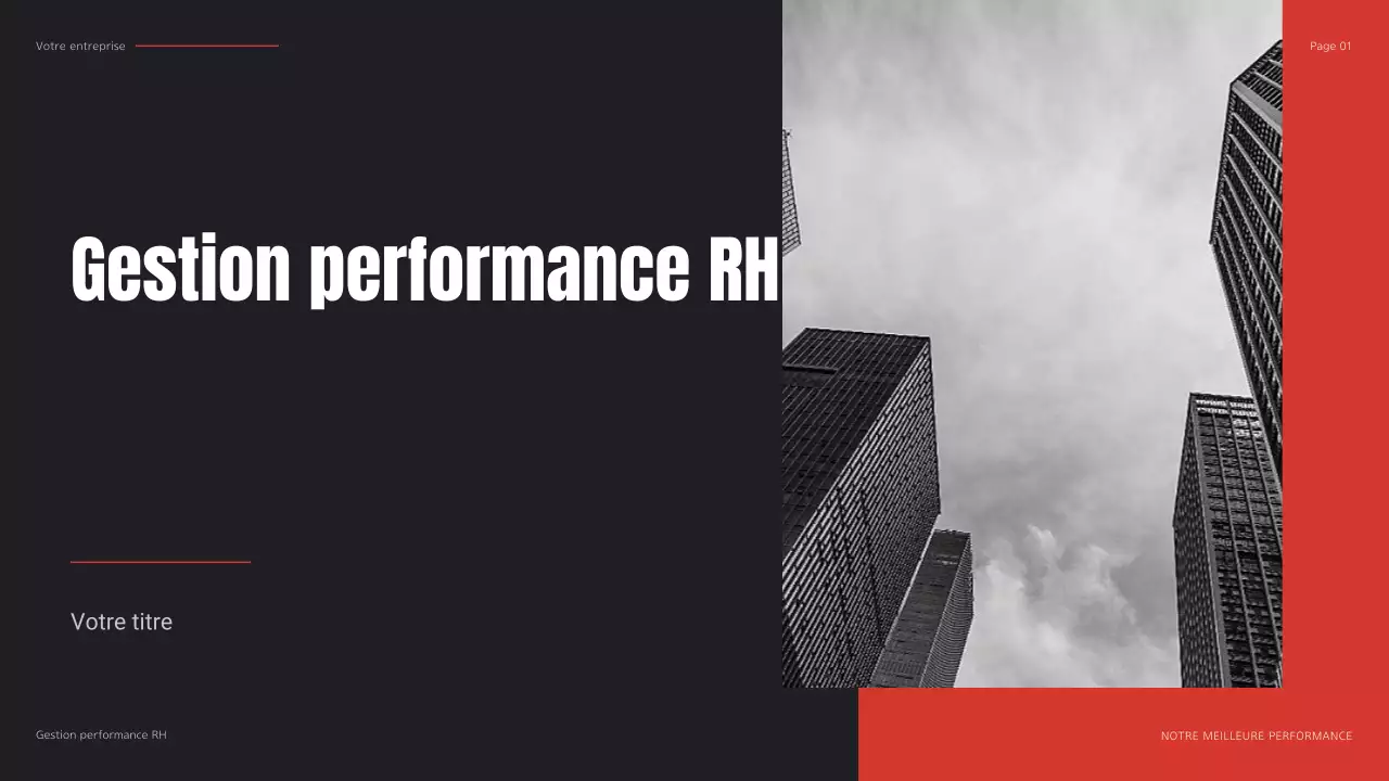 plan d'affaires moderne noir