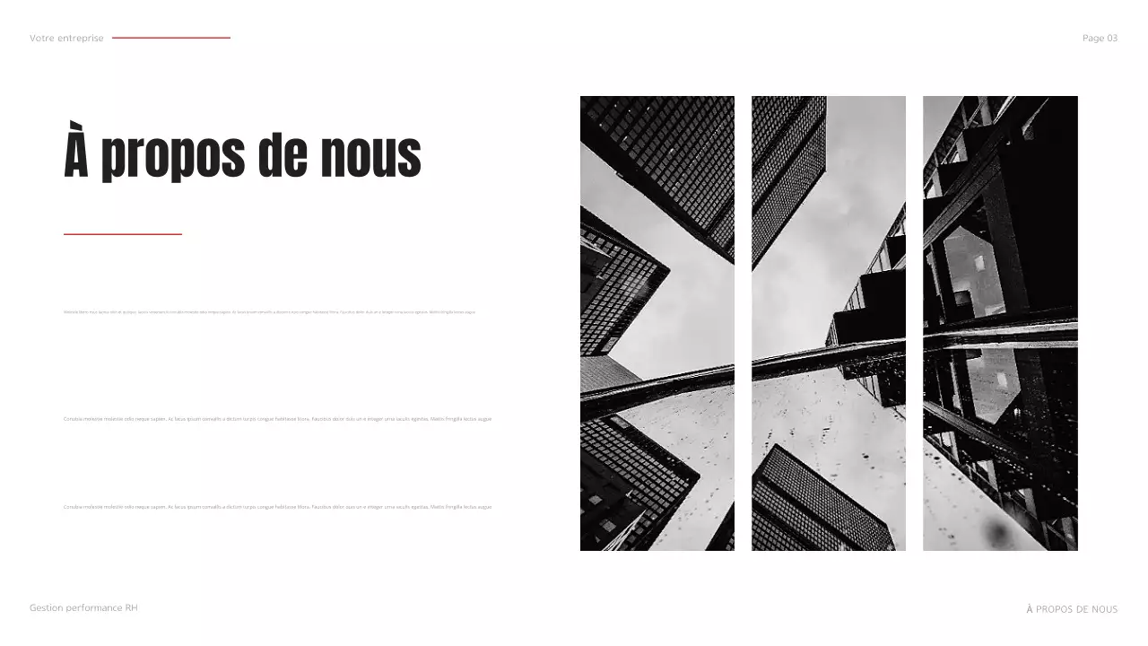plan d'affaires moderne noir