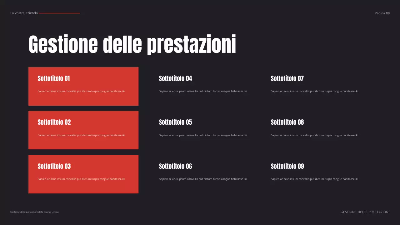 piano aziendale nero moderno