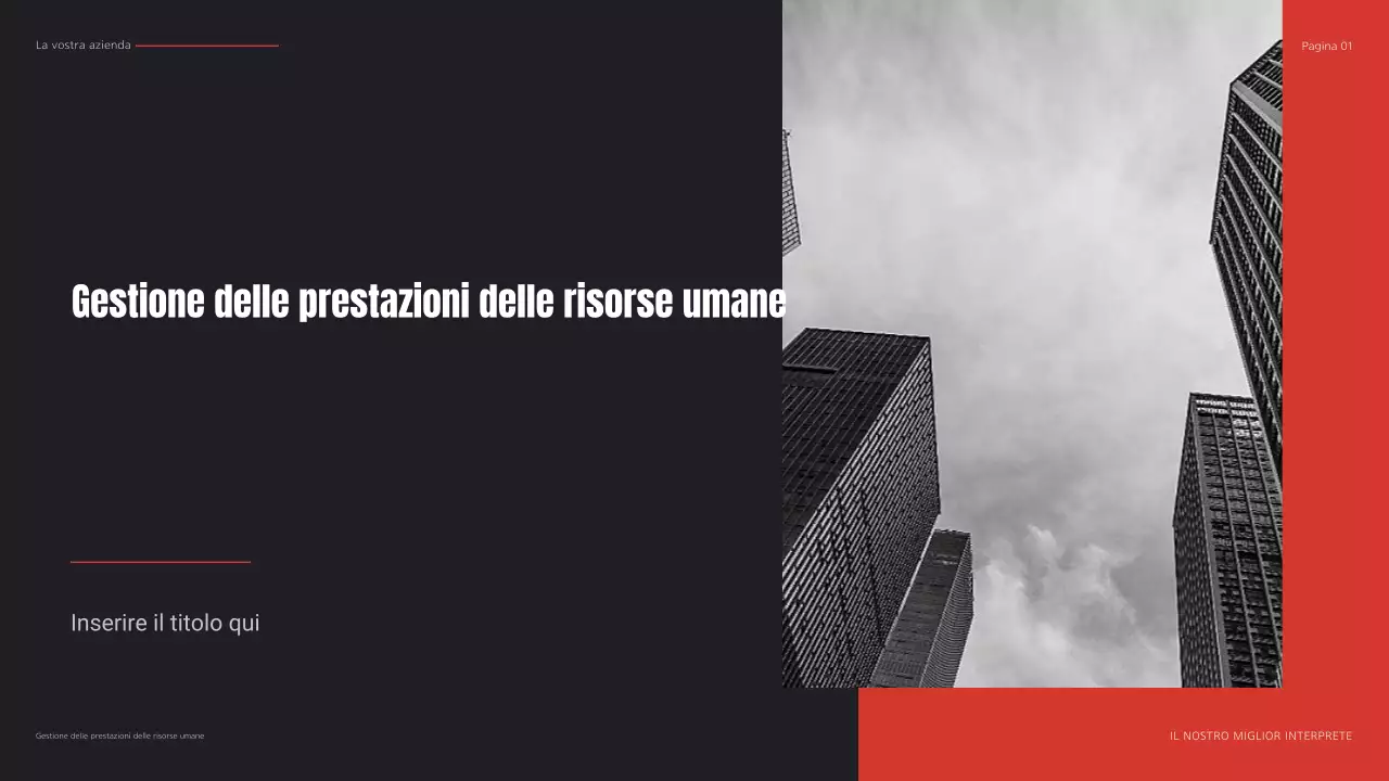 piano aziendale nero moderno