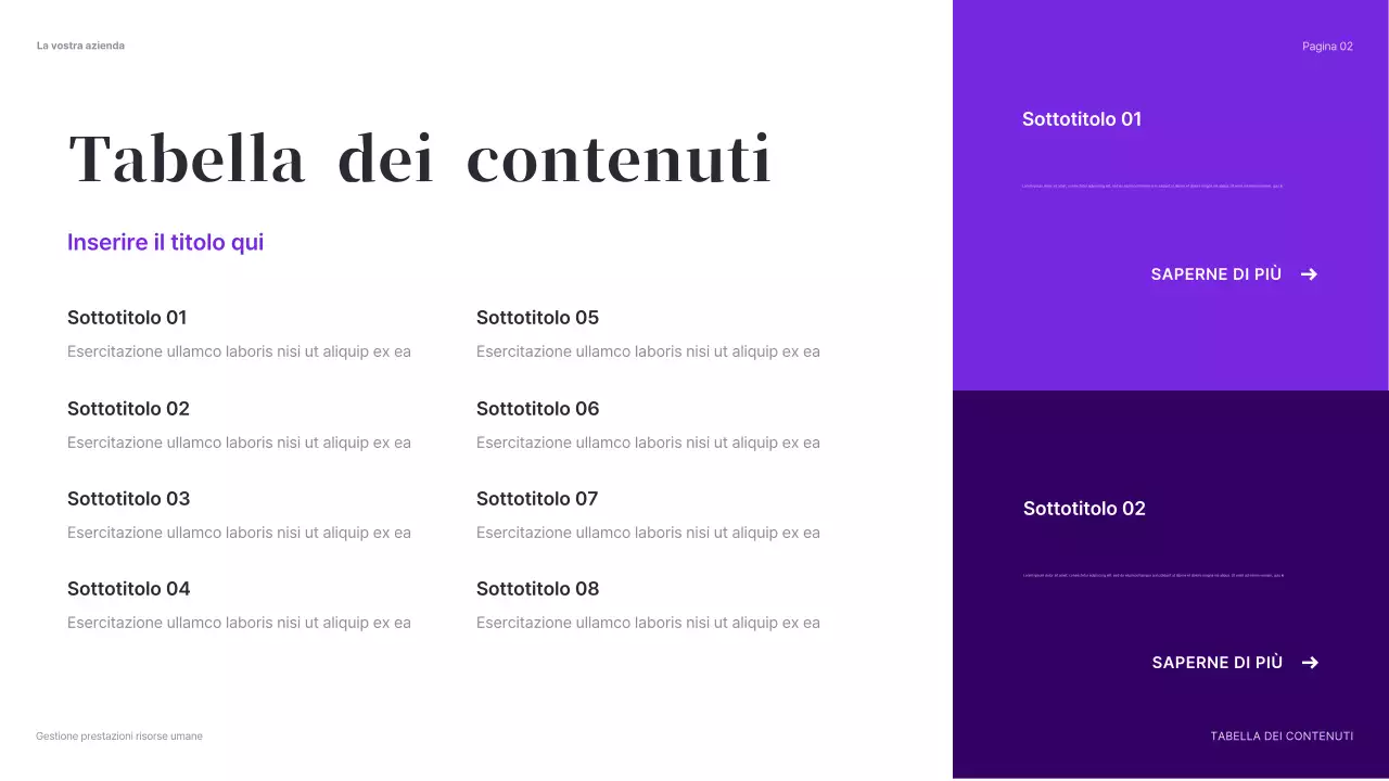 presentazione delle risorse umane moderne e verdi