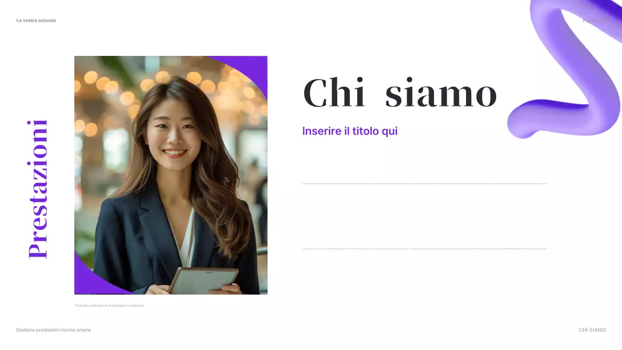 presentazione delle risorse umane moderne e verdi